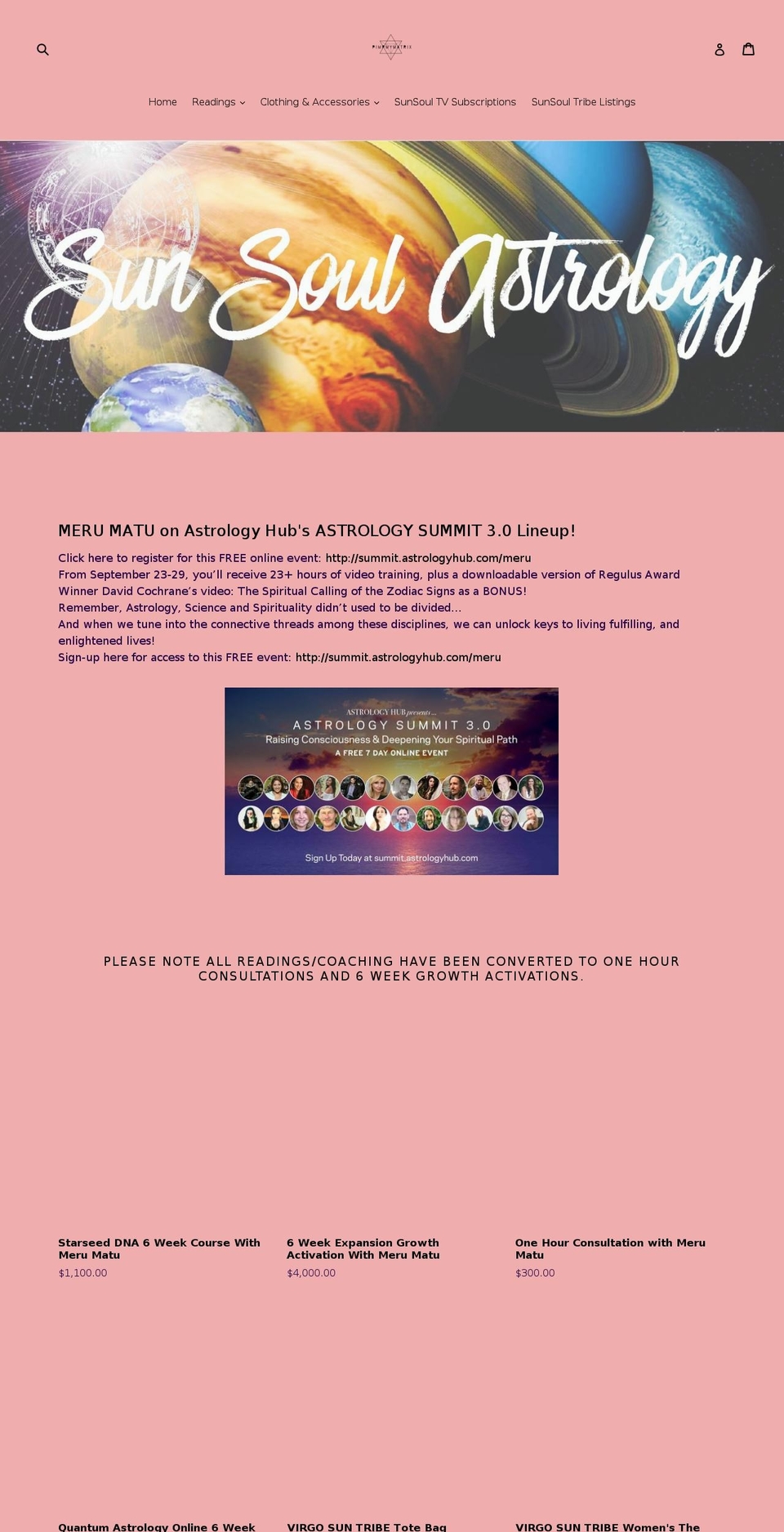 starseedorigins.com shopify website screenshot