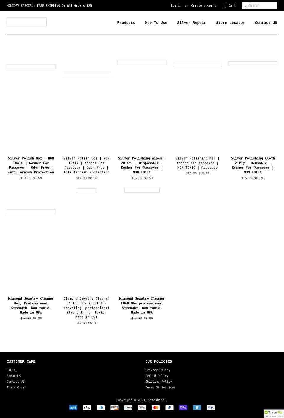 starshineusa.com shopify website screenshot