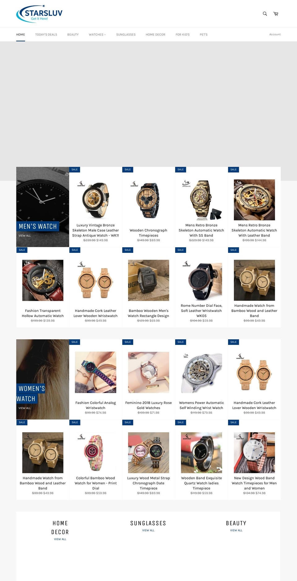 starsluv.com — Shopify storefront screenshot