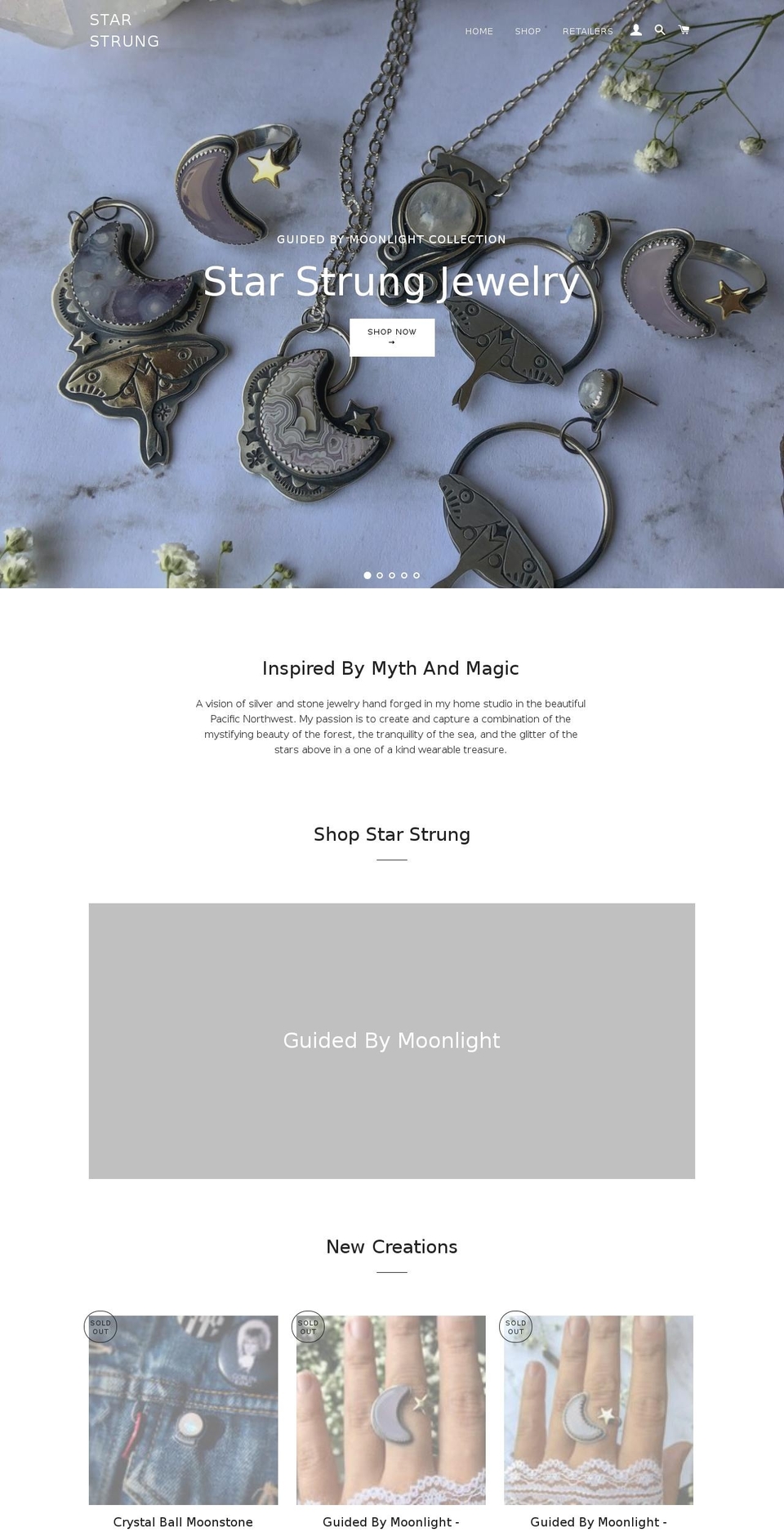 starstrung.com shopify website screenshot