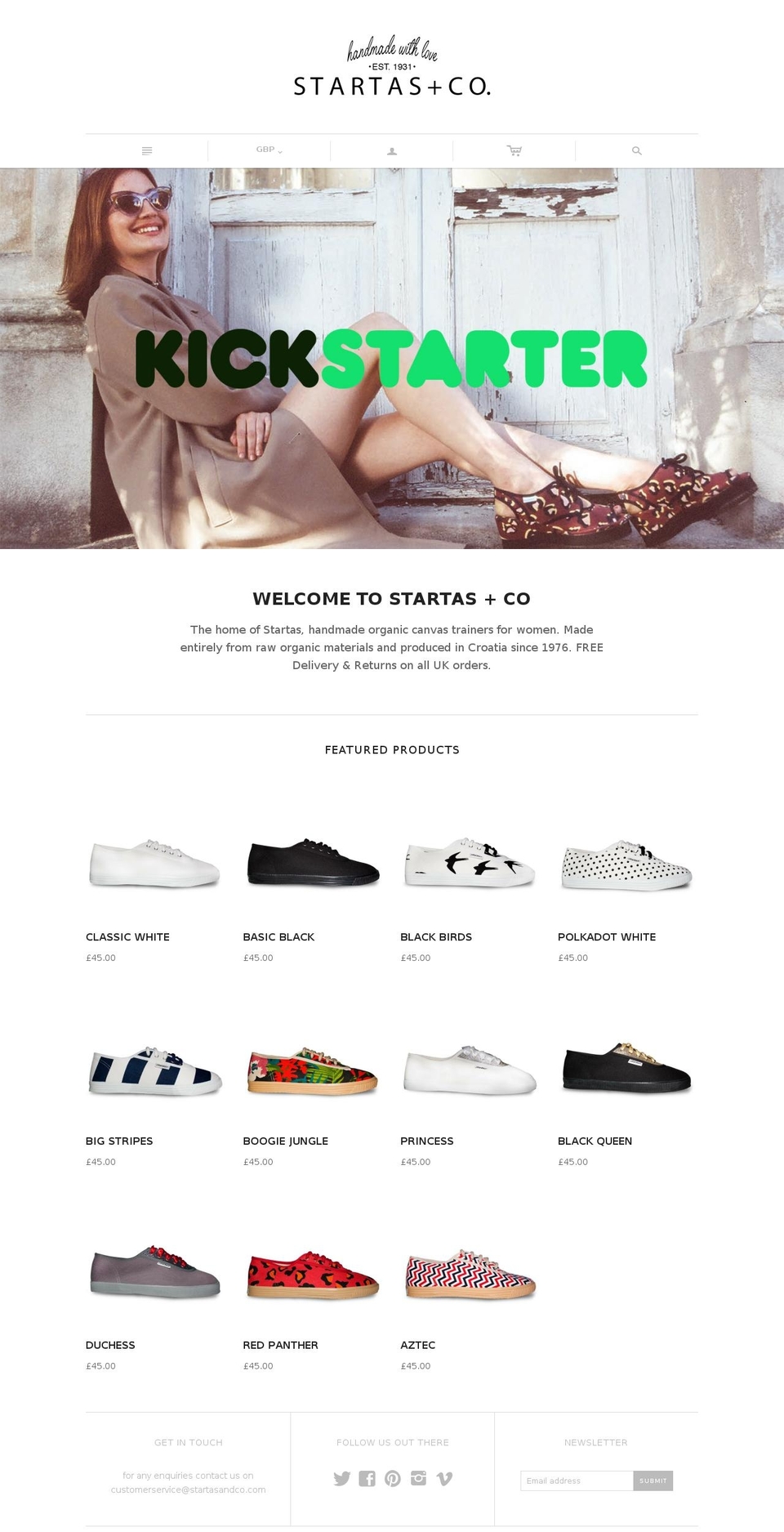 startasandco.com shopify website screenshot
