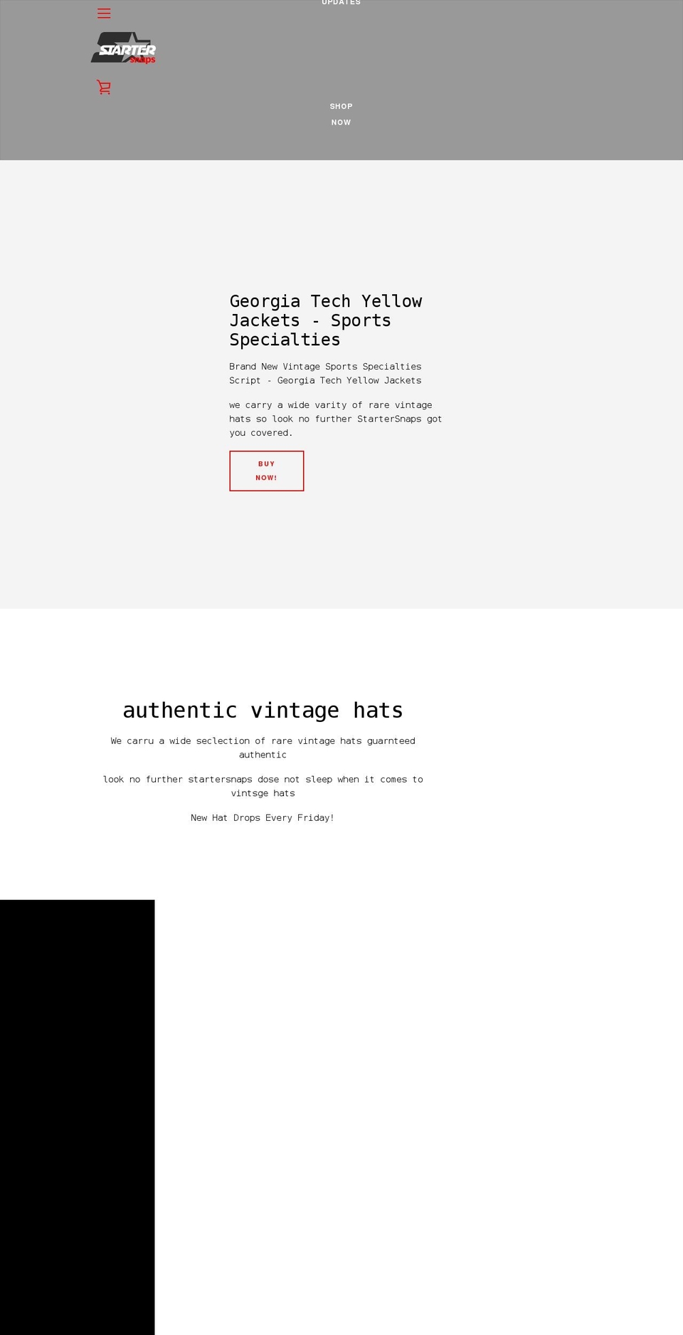 startersnaps.com shopify website screenshot