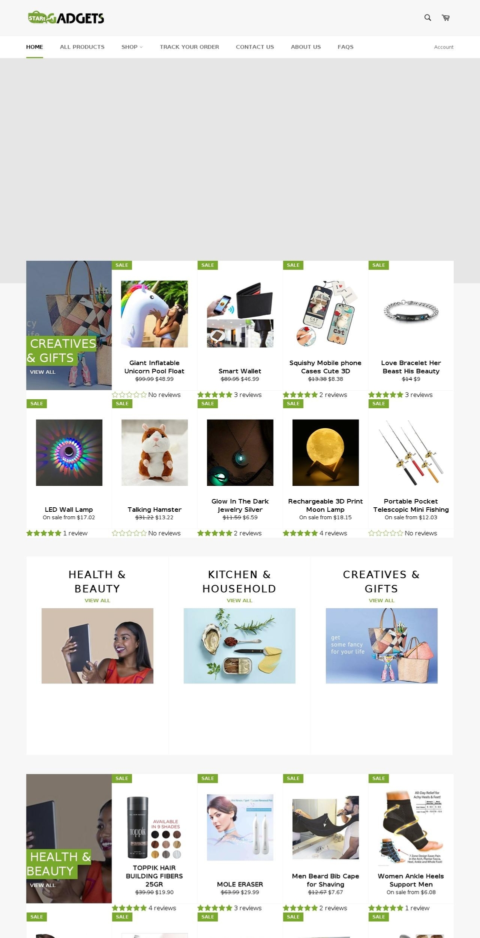startgadgets.com — Shopify storefront screenshot