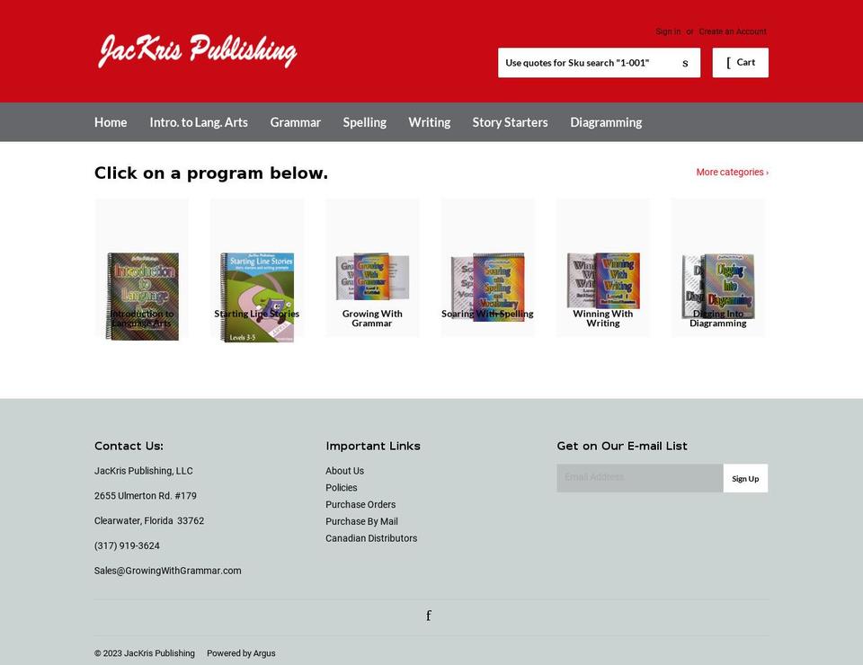startinglinestories.com — Shopify storefront screenshot