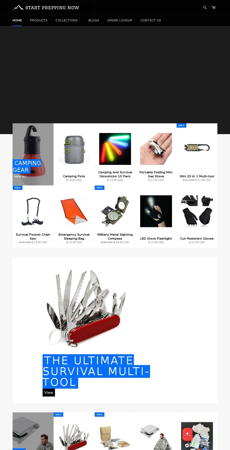 startpreppingnow.com — Shopify storefront screenshot