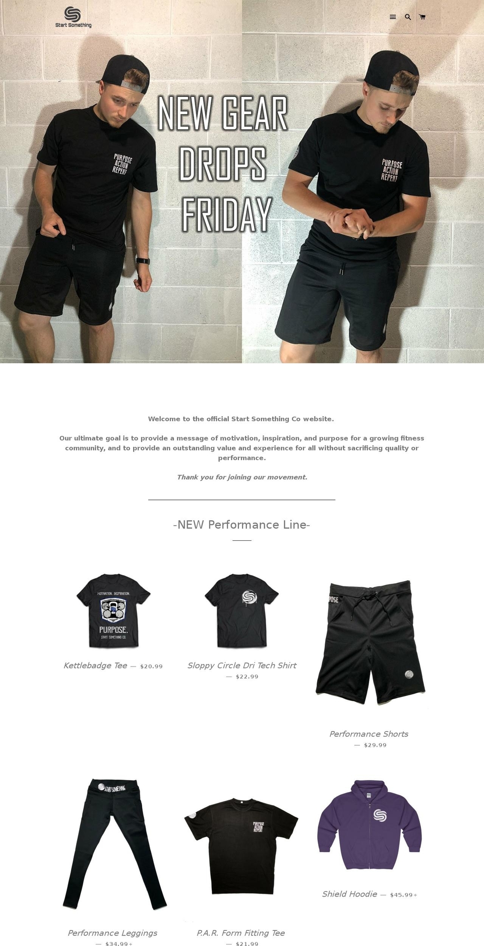 startsomethingco.com — Shopify storefront screenshot