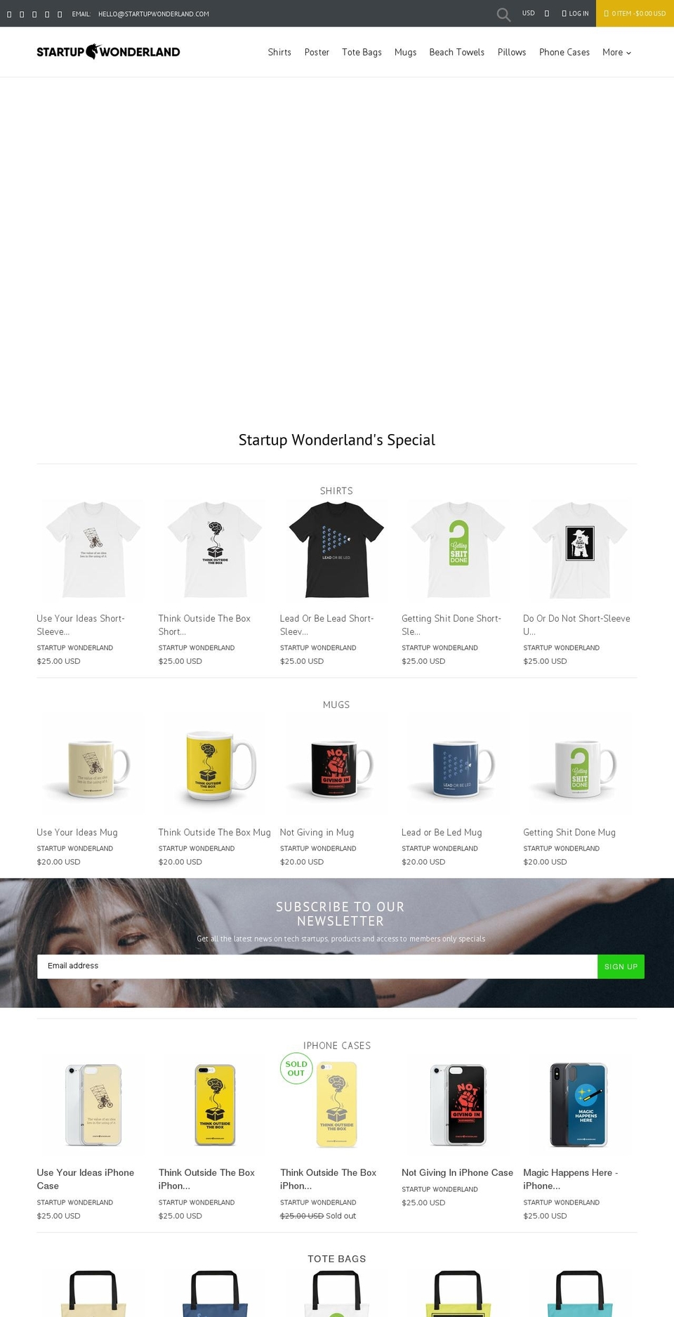 premium1-0-1-again Shopify theme site example startup-wonderland.myshopify.com
