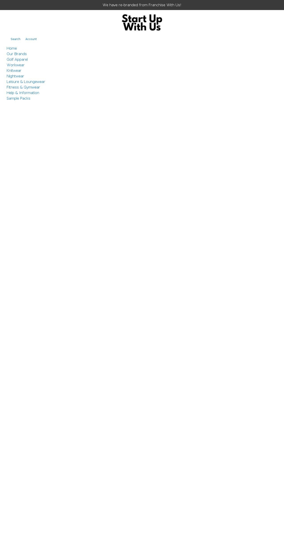 startupwithus.co.uk shopify website screenshot