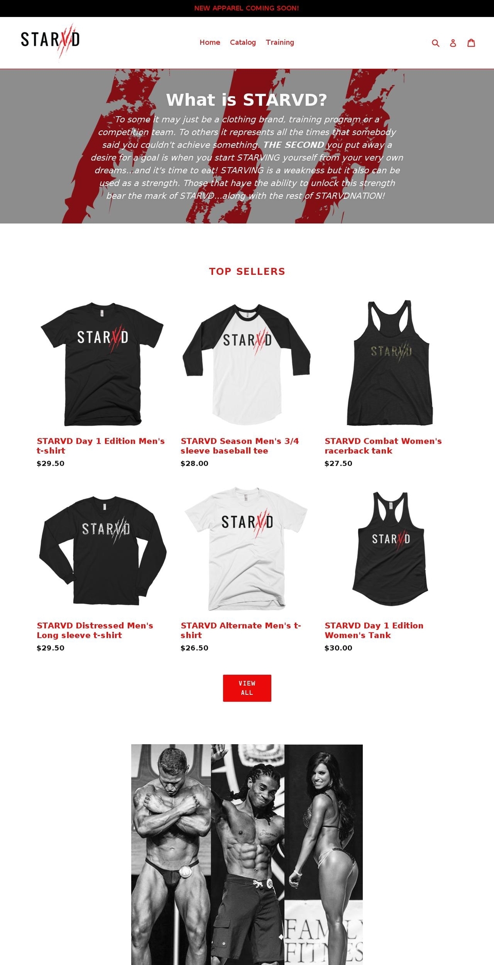starvdnation.com — Shopify storefront screenshot