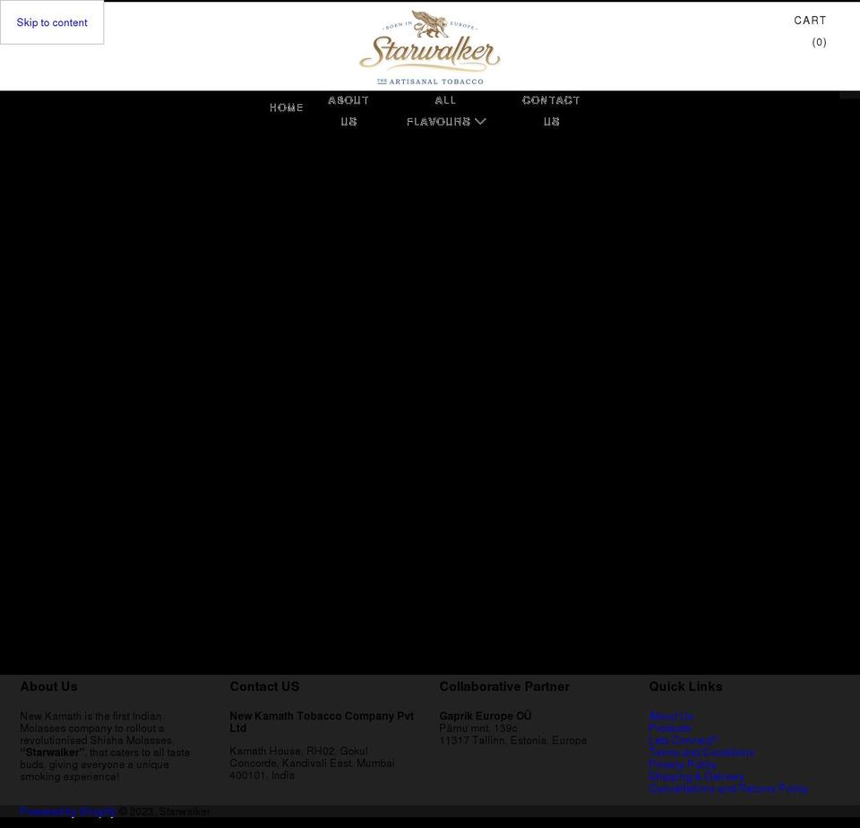 starwalker.co shopify website screenshot
