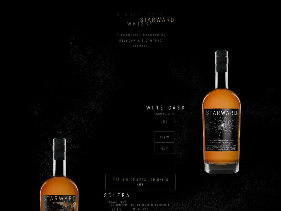 starward.com.au shopify website screenshot