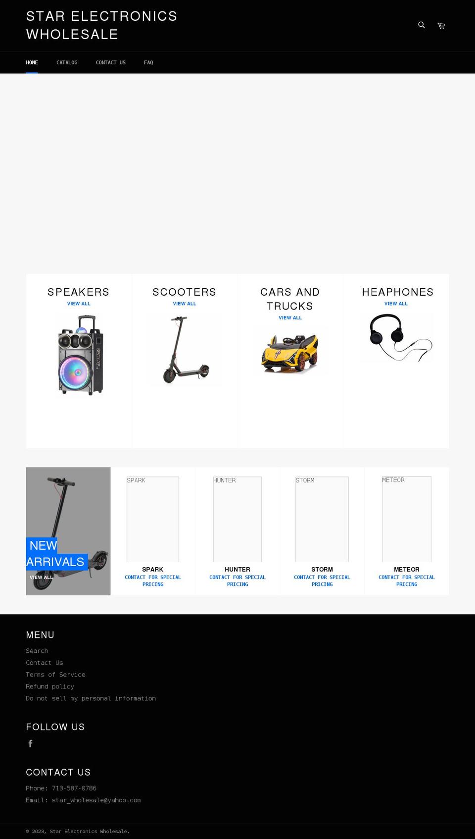 starwholesaleus.com shopify website screenshot