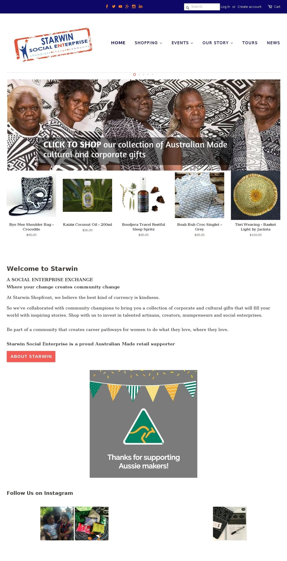 starwinshopfront.com — Shopify storefront screenshot