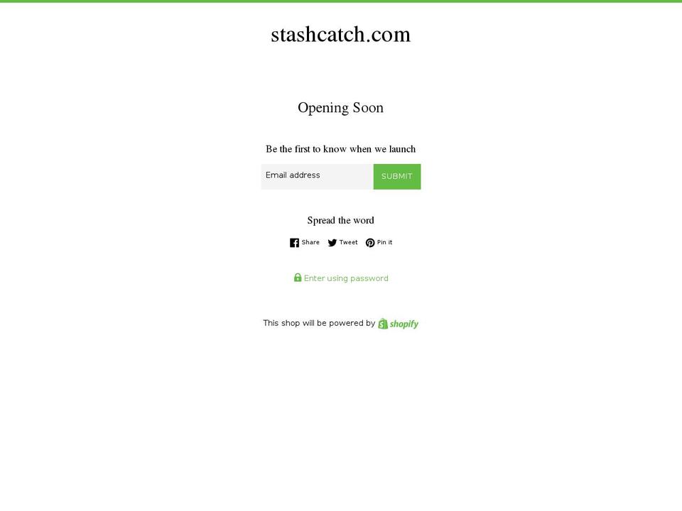 stashcatch.com — Shopify storefront screenshot