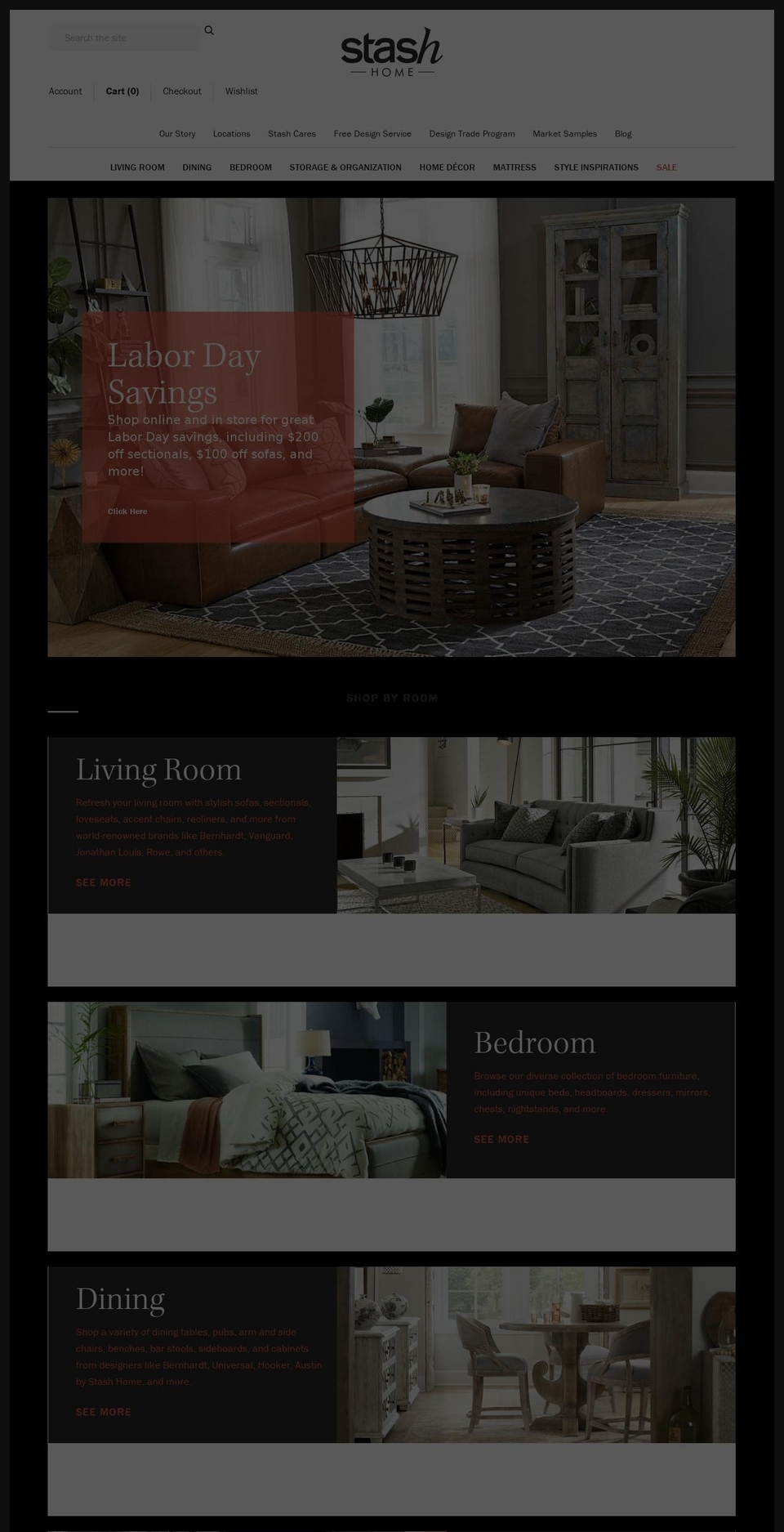 stashhome.com shopify website screenshot