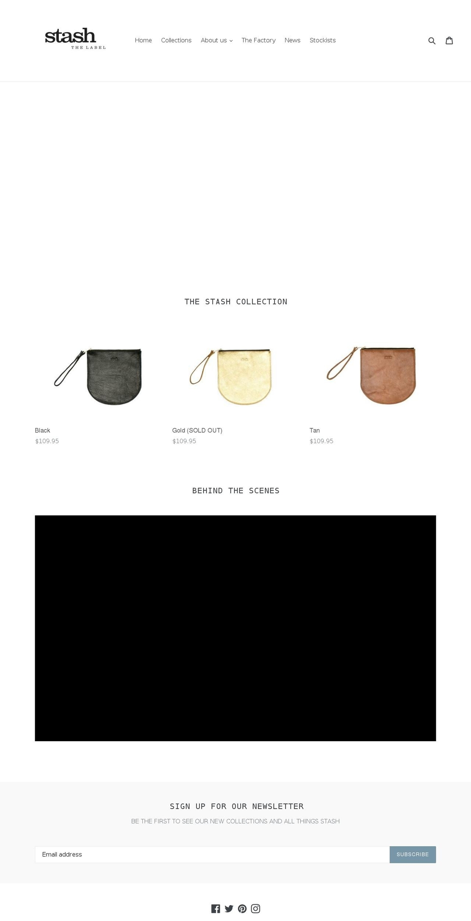 stashthelabel.com — Shopify storefront screenshot