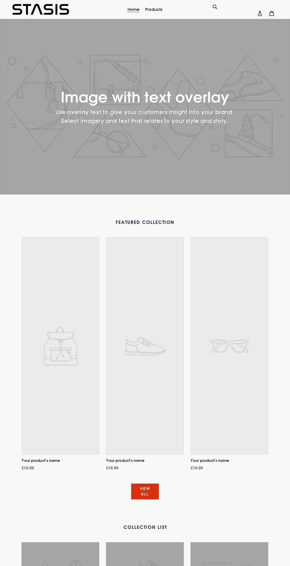 stasisco.com shopify website screenshot