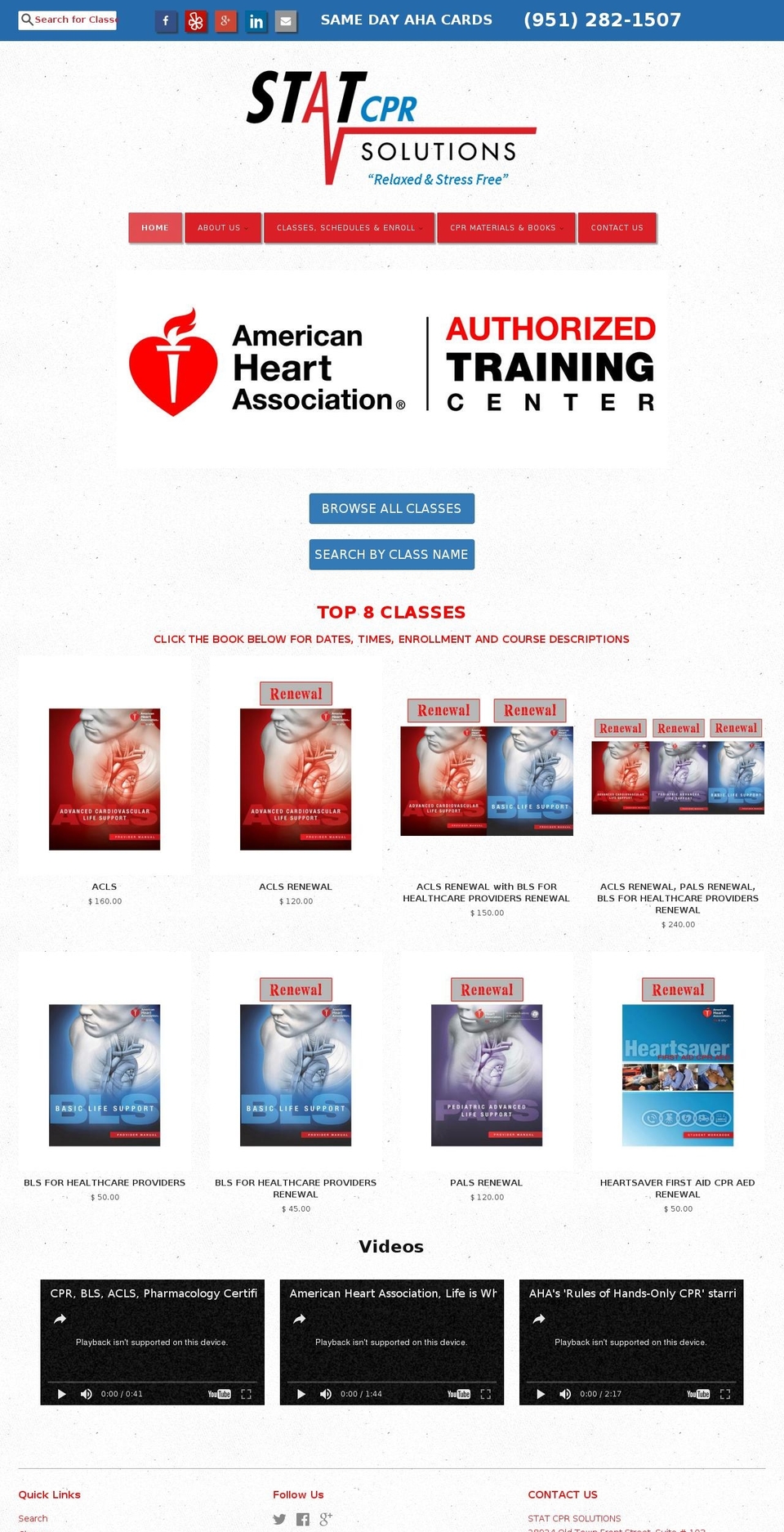 statcprsolutions.com shopify website screenshot