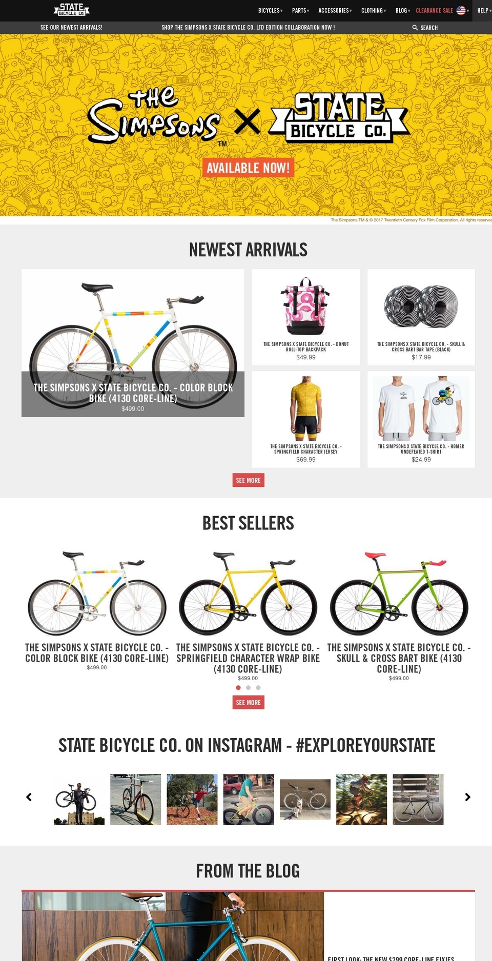 statebicycle.com shopify website screenshot