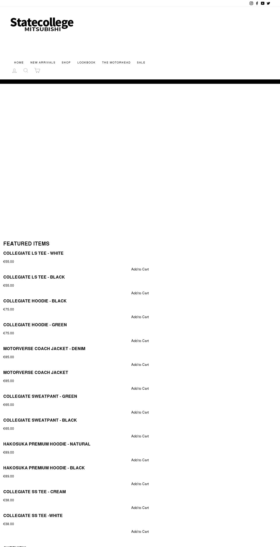 statecollegemitsubishi.com shopify website screenshot