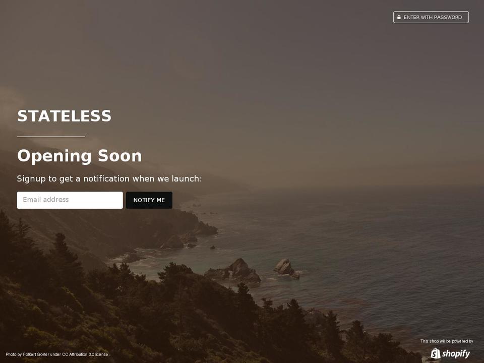 statelessco.com shopify website screenshot