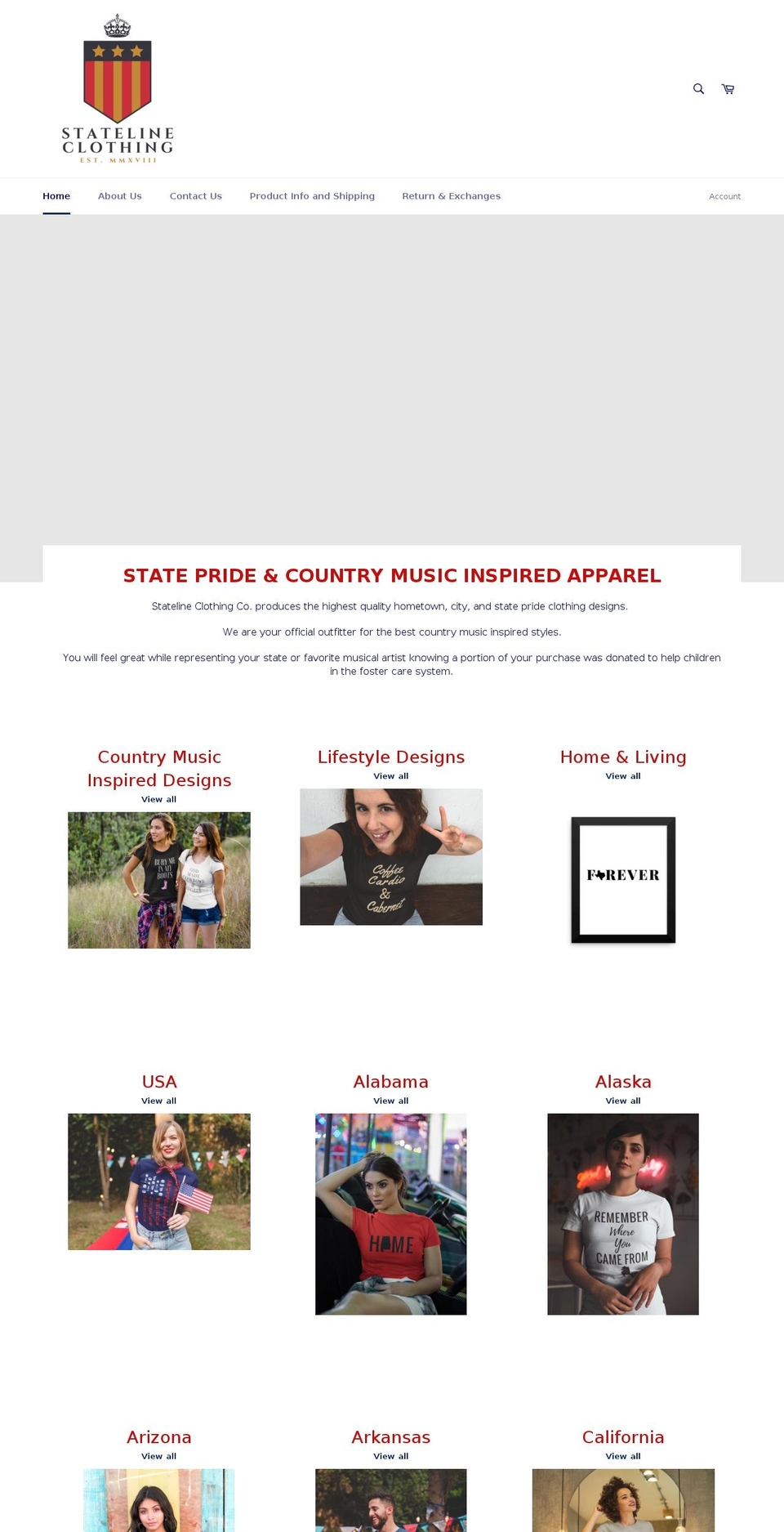 statelinepride.com — Shopify storefront screenshot
