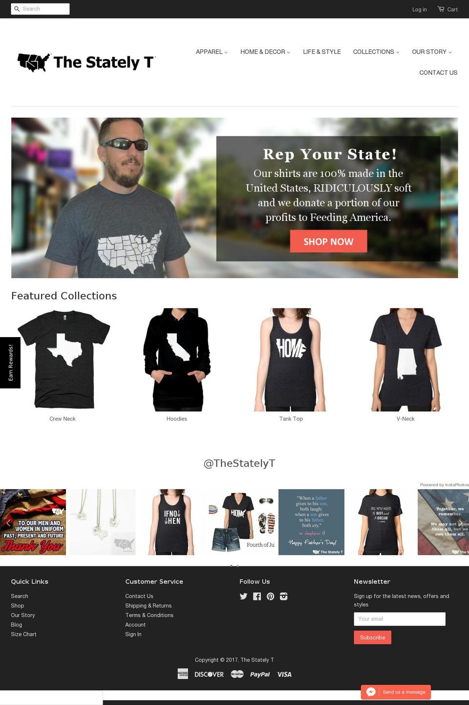 statelyt.com shopify website screenshot
