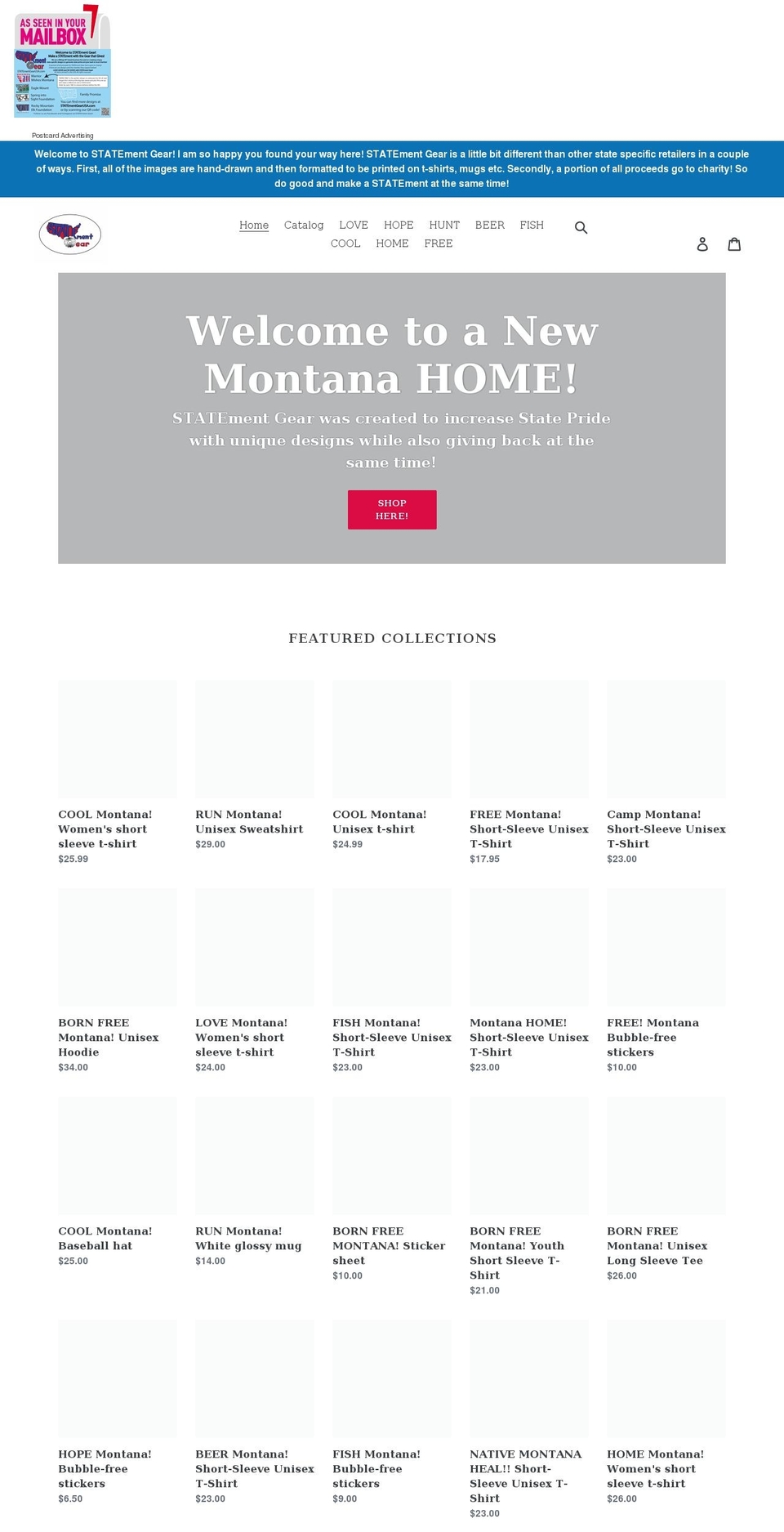 statementgearusa.com shopify website screenshot