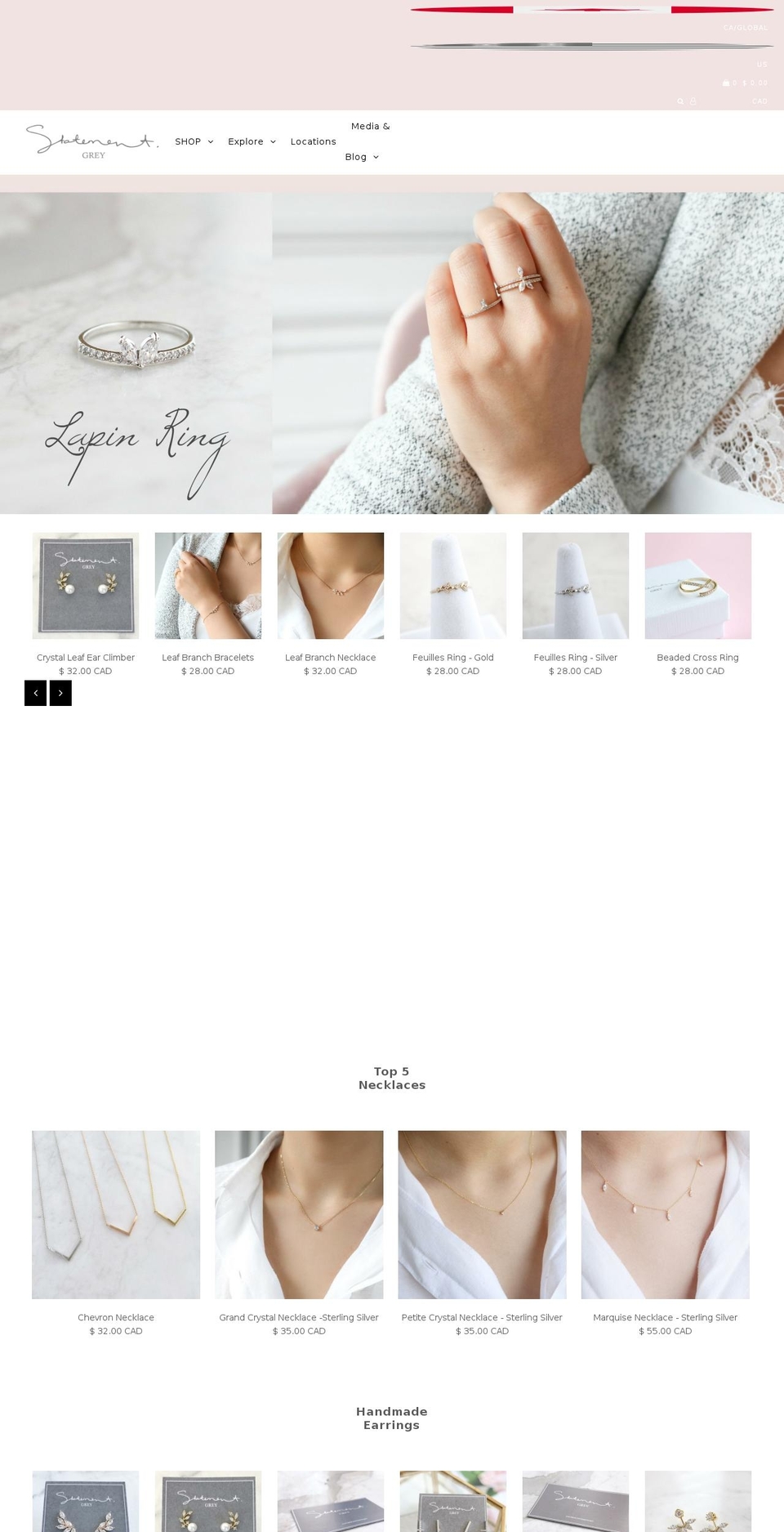 statementgrey.com shopify website screenshot