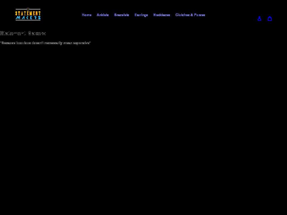 statementmakerz.com shopify website screenshot