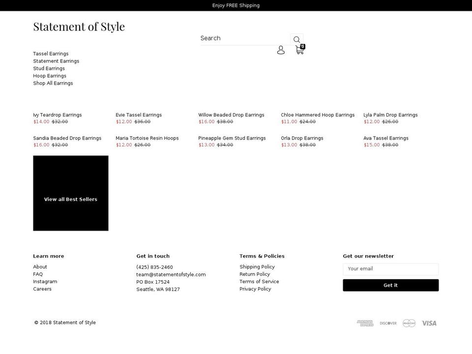 statementofstyle.com — Shopify storefront screenshot