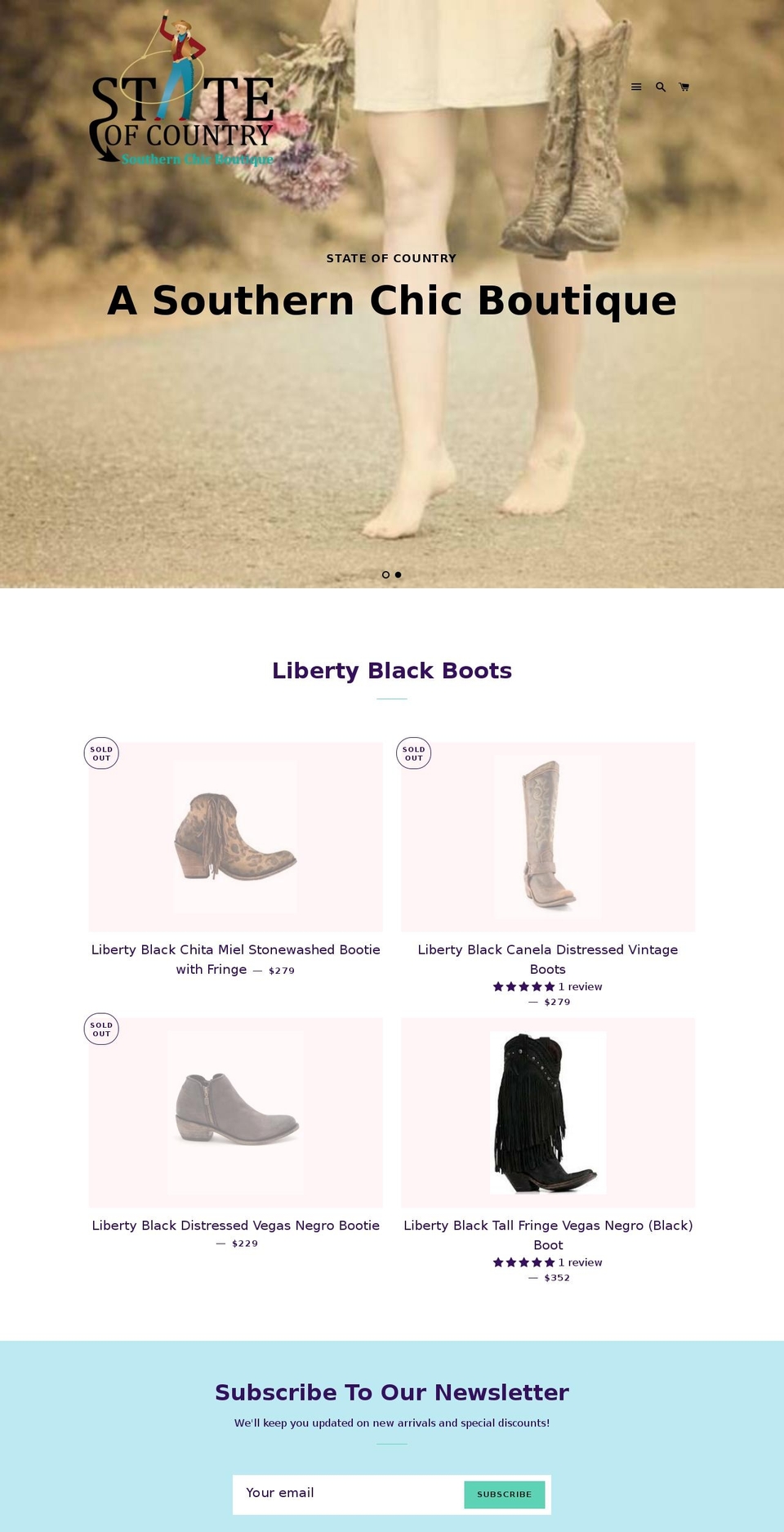 stateofcountry.com — Shopify storefront screenshot