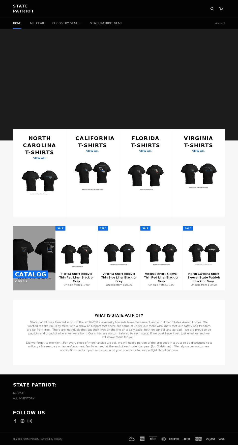 statepatriot.com shopify website screenshot