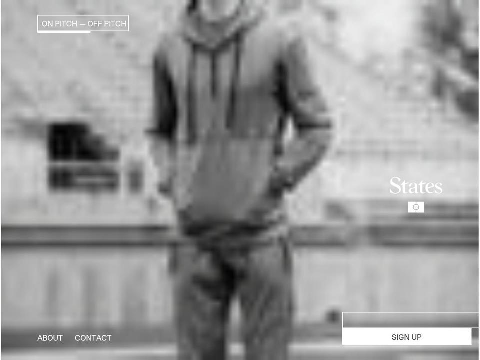 states.soccer shopify website screenshot