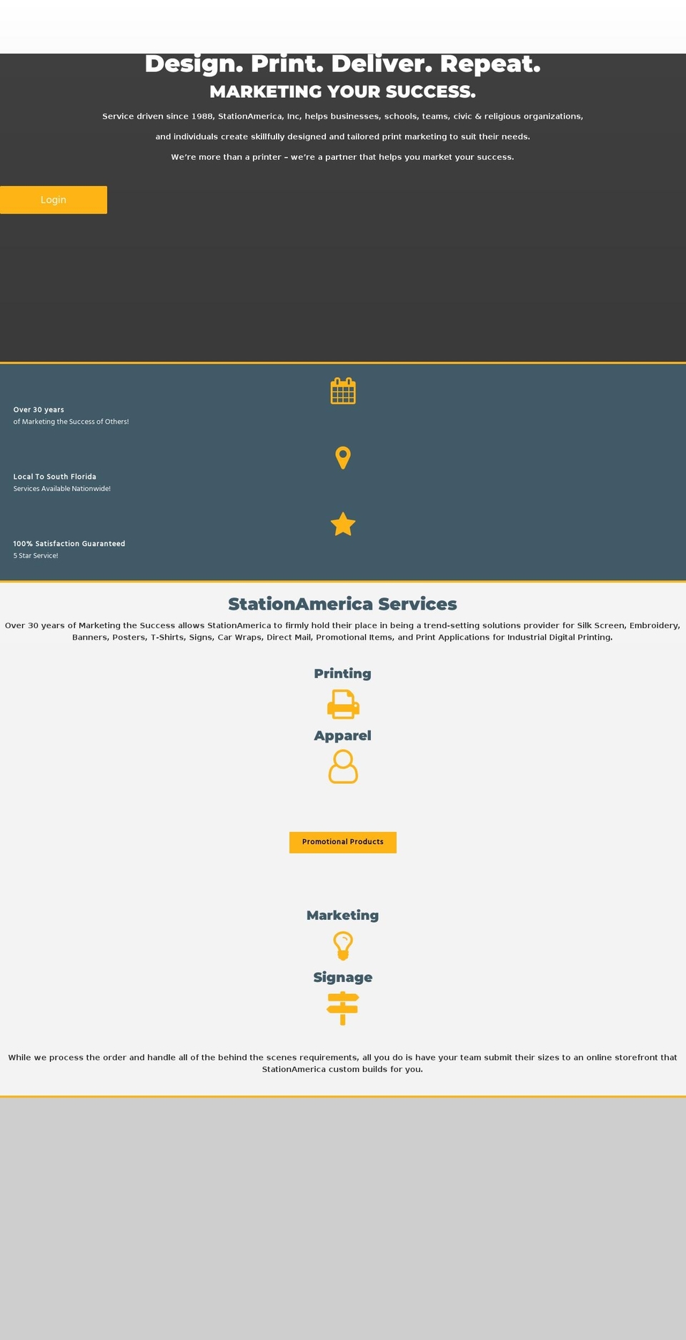 stationamerica.com shopify website screenshot