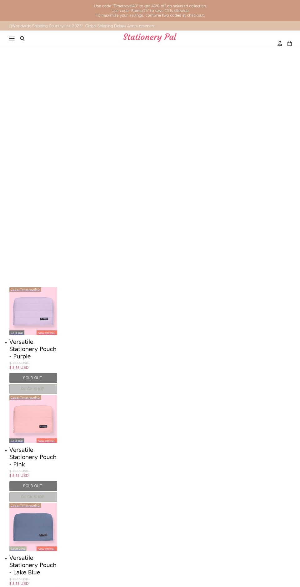 stationerypal.com shopify website screenshot