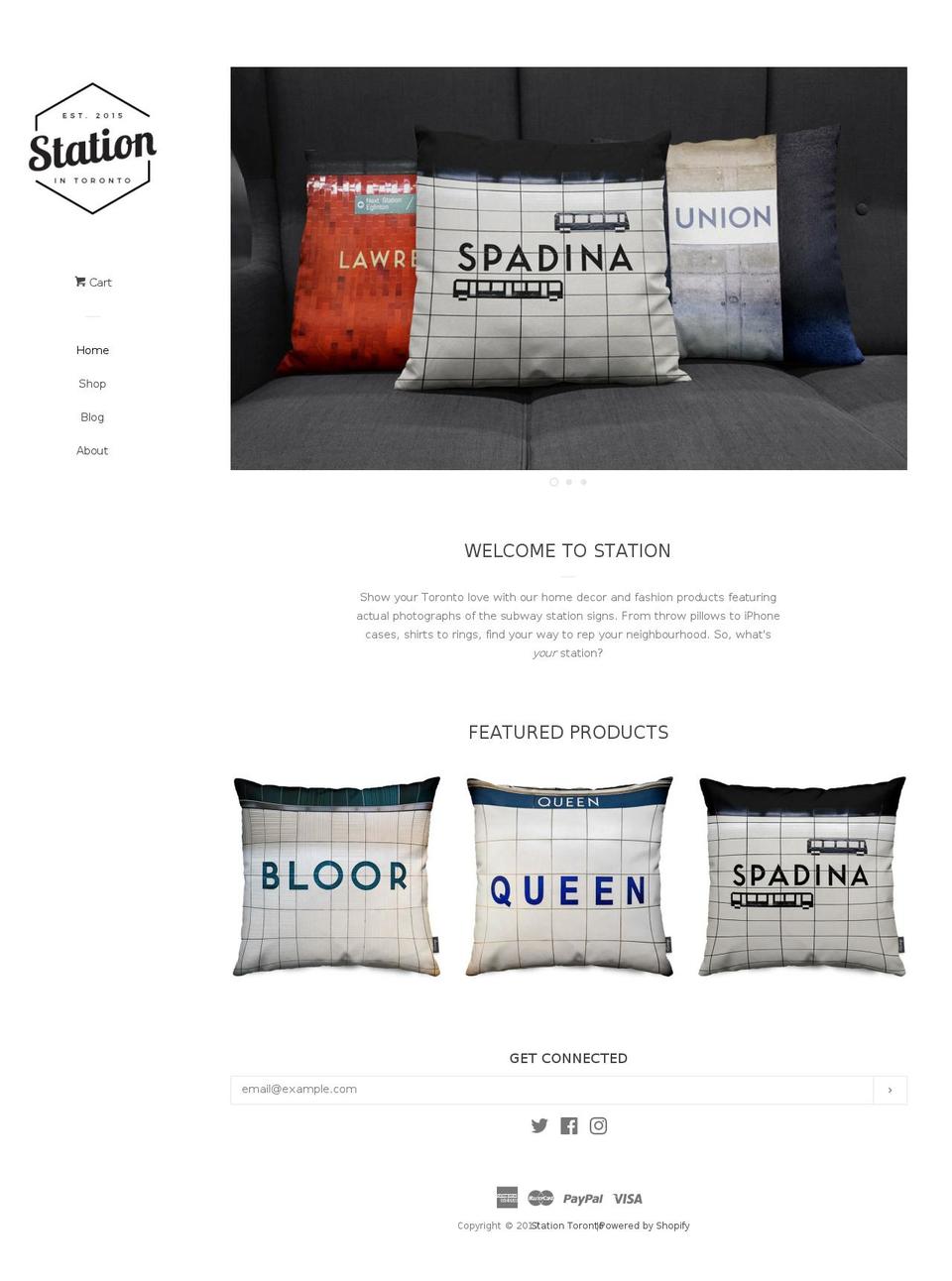 stationtoronto.com shopify website screenshot