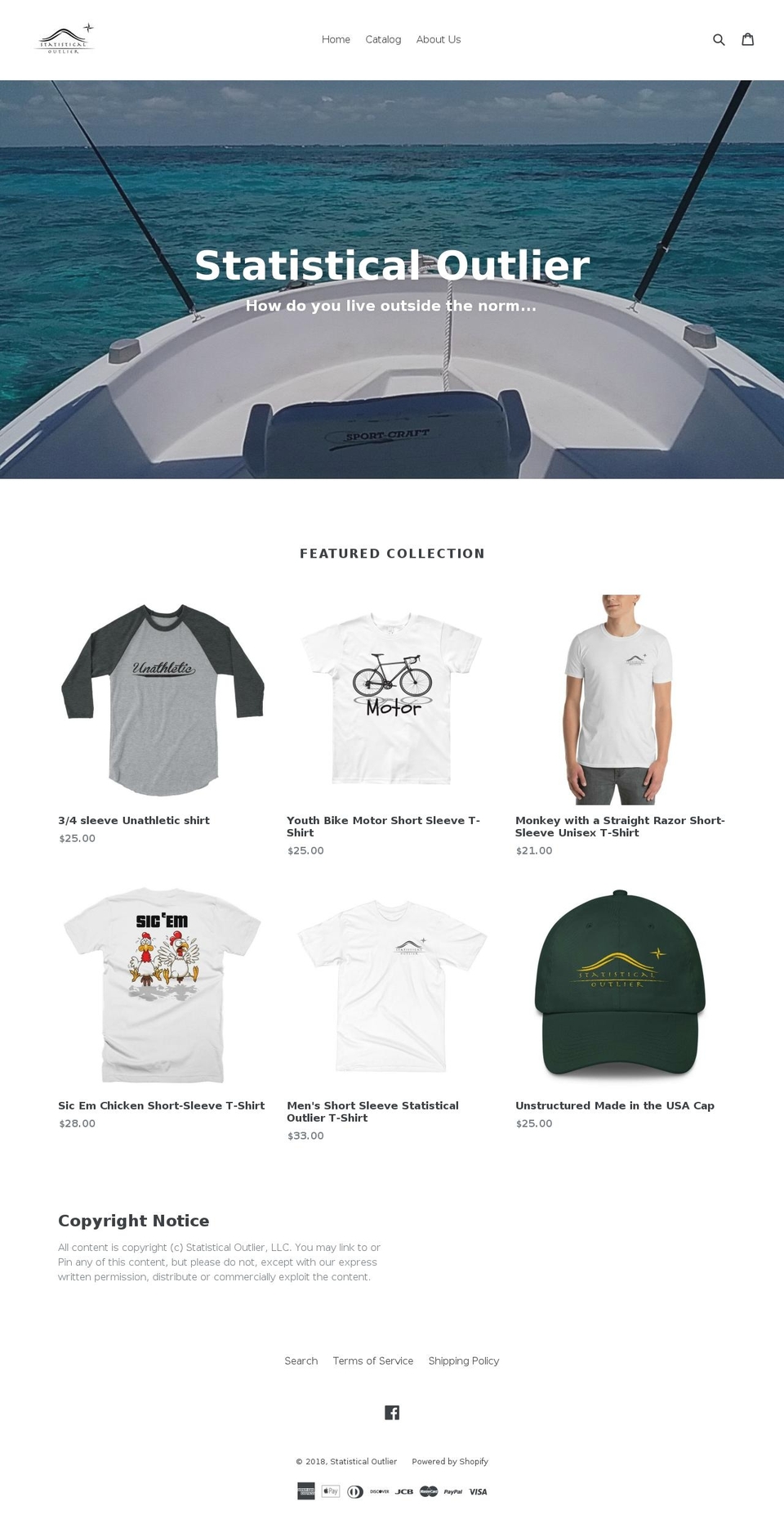 statoutlier.com — Shopify storefront screenshot