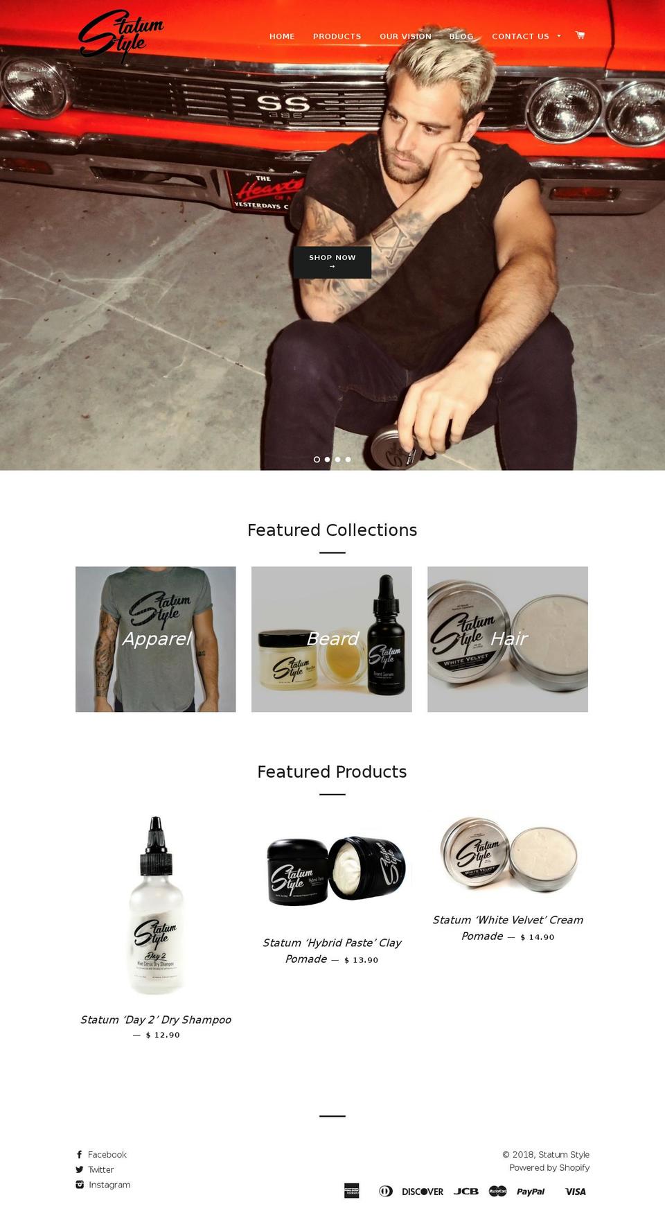 statumstyle.com shopify website screenshot