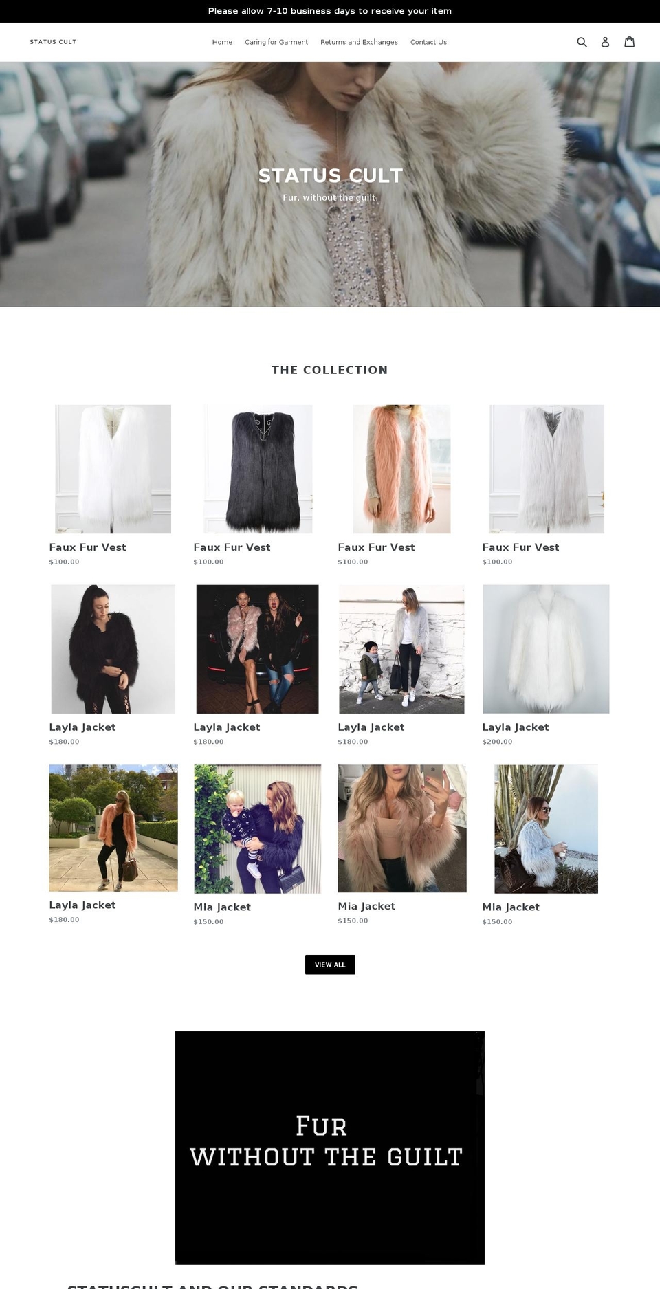 statuscult.com — Shopify storefront screenshot