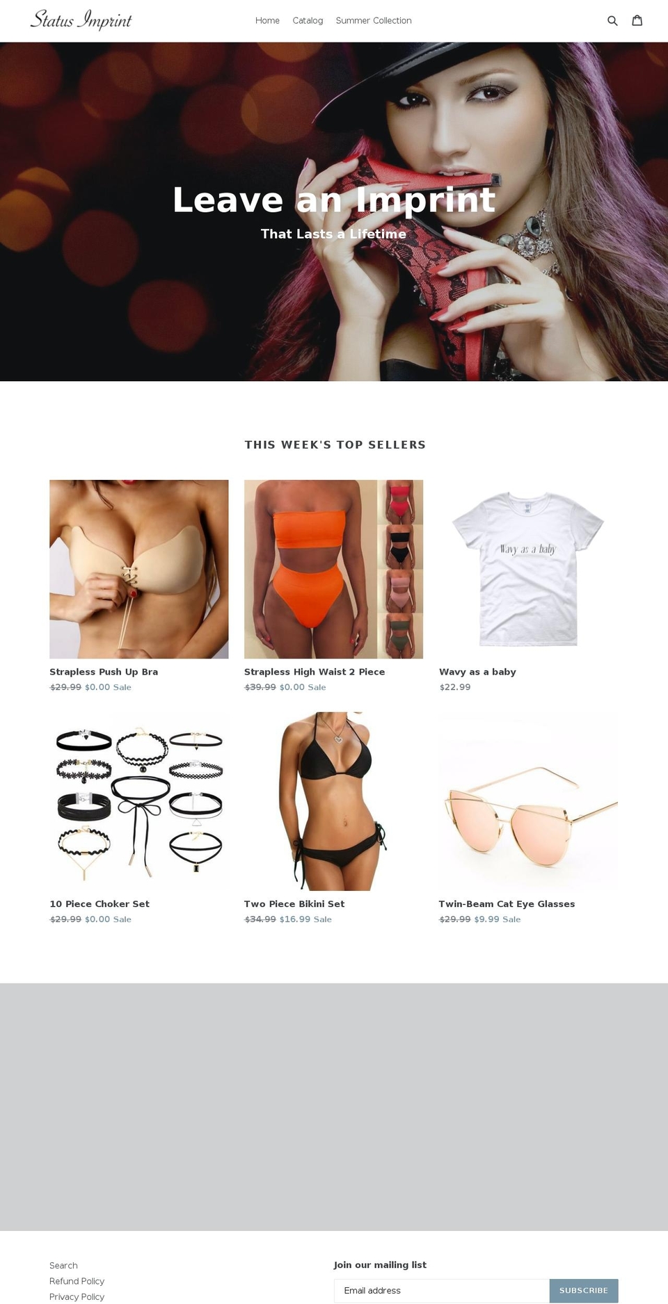 statusimprint.com — Shopify storefront screenshot