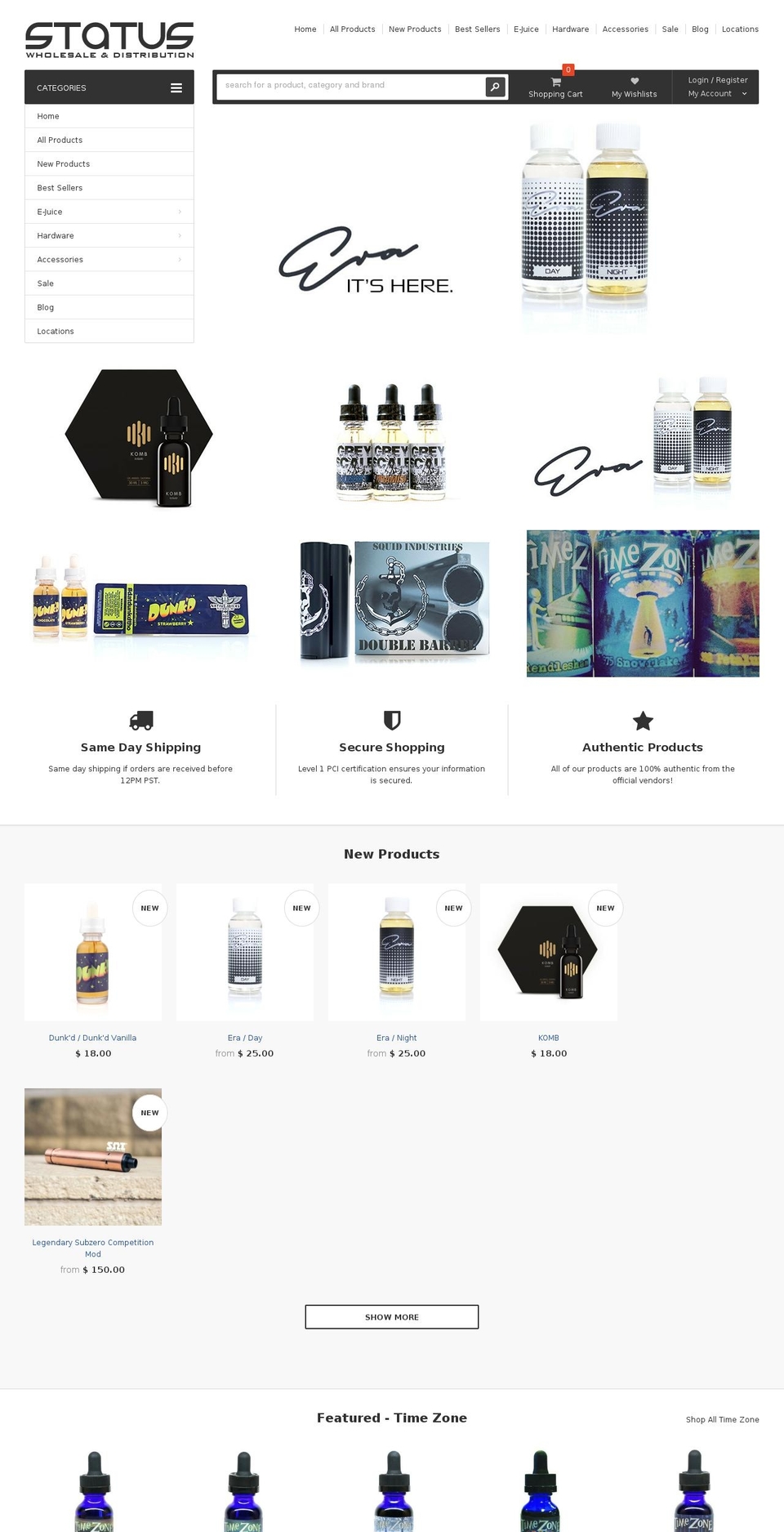 minimart-theme-source Shopify theme site example statuswholesale.com