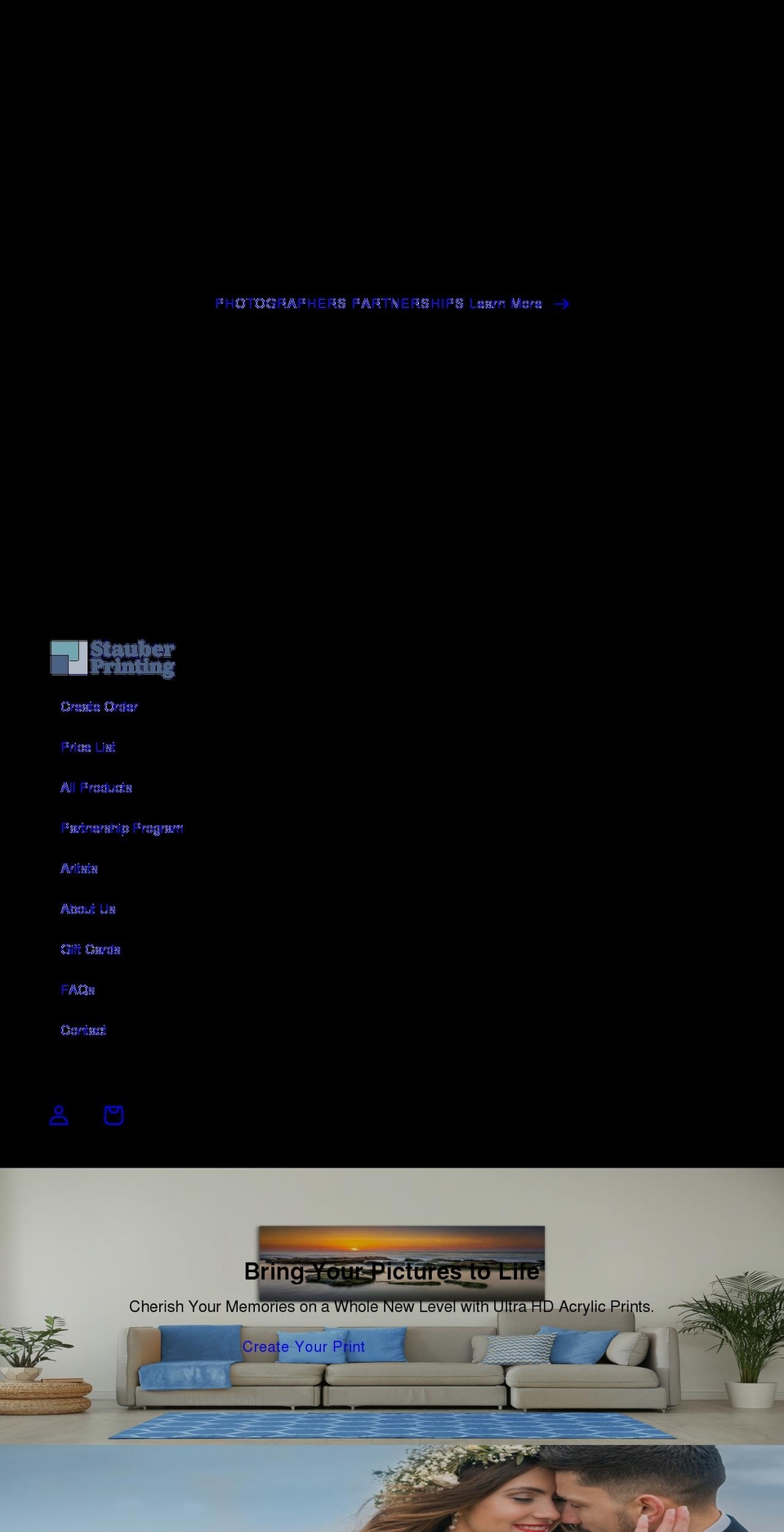 stauberprinting.com shopify website screenshot