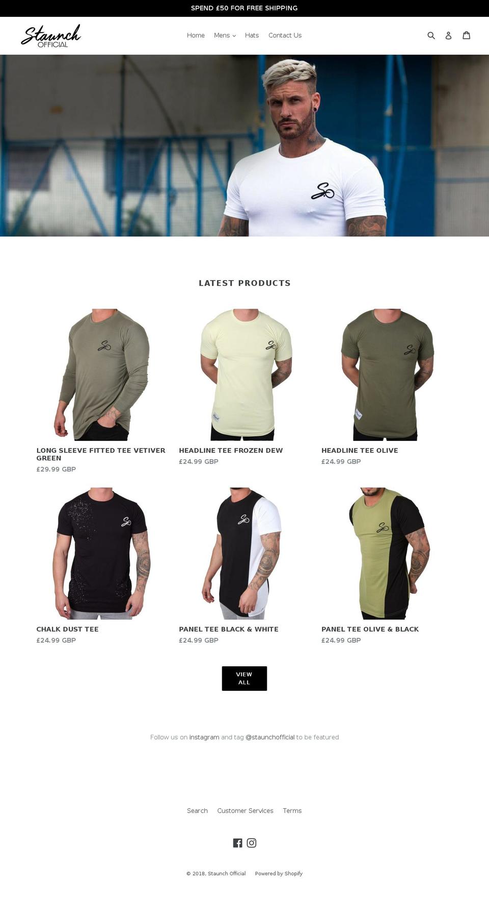 staunchofficial.com shopify website screenshot