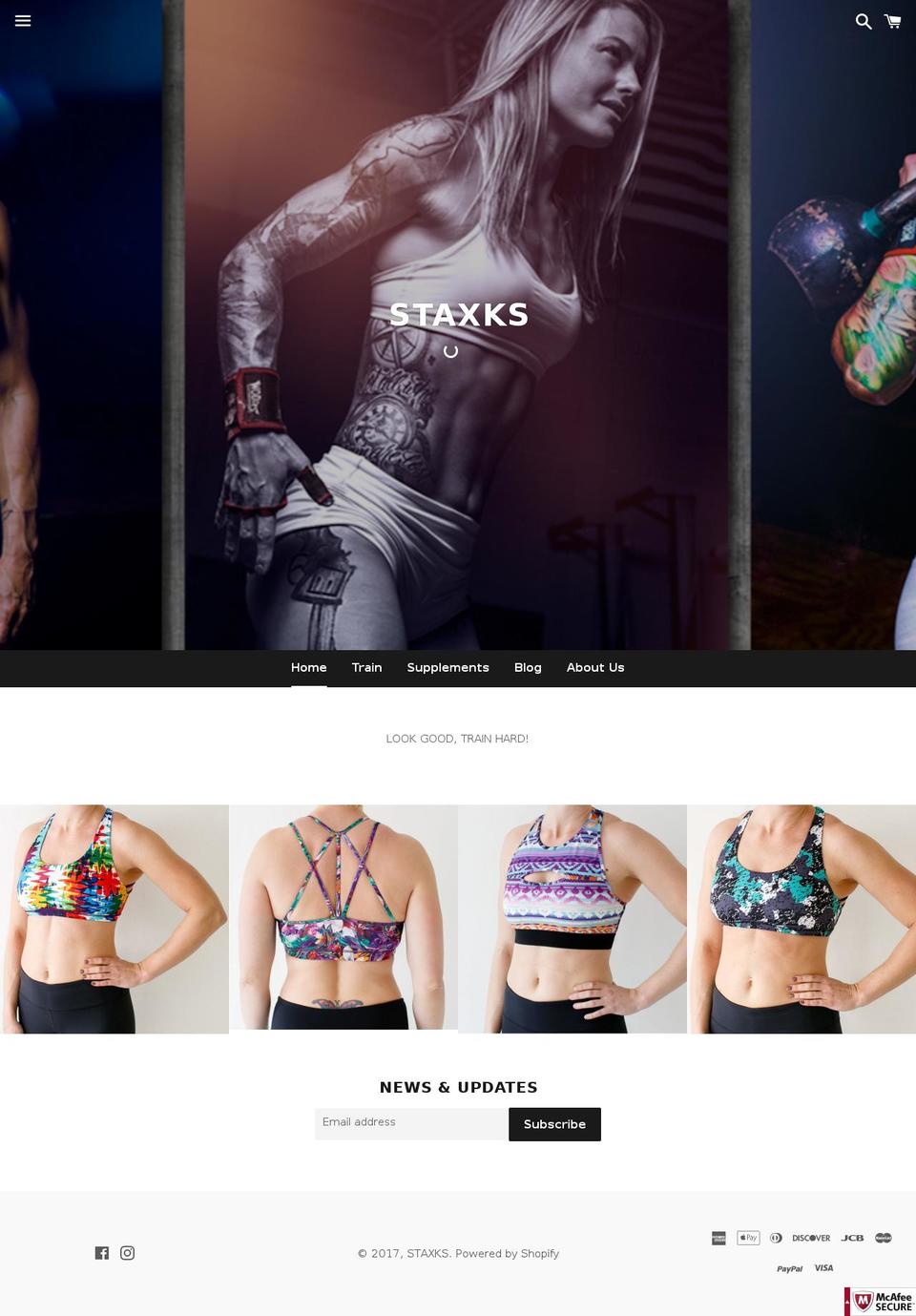staxks.com shopify website screenshot