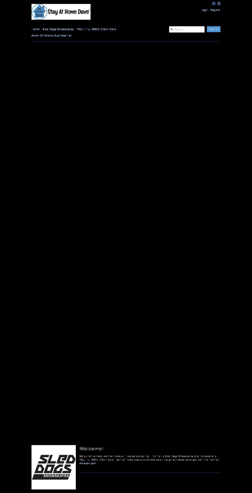 stayathomedave.com — Shopify storefront screenshot