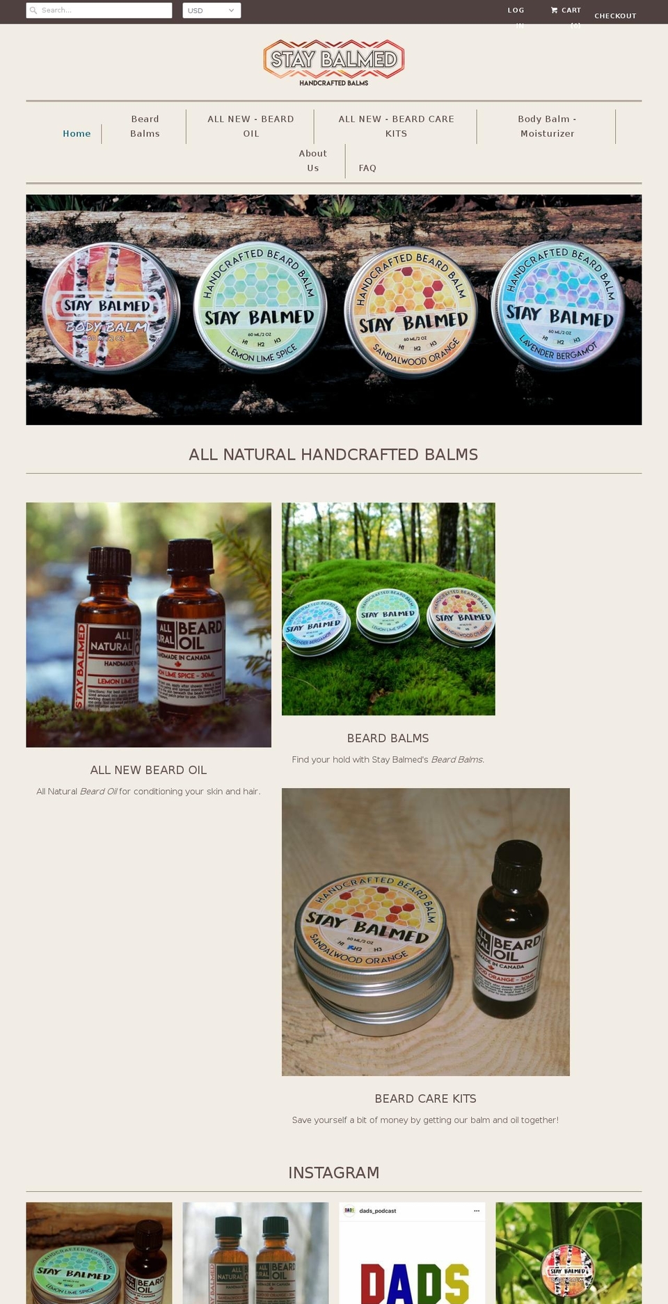 staybalmed.com — Shopify storefront screenshot