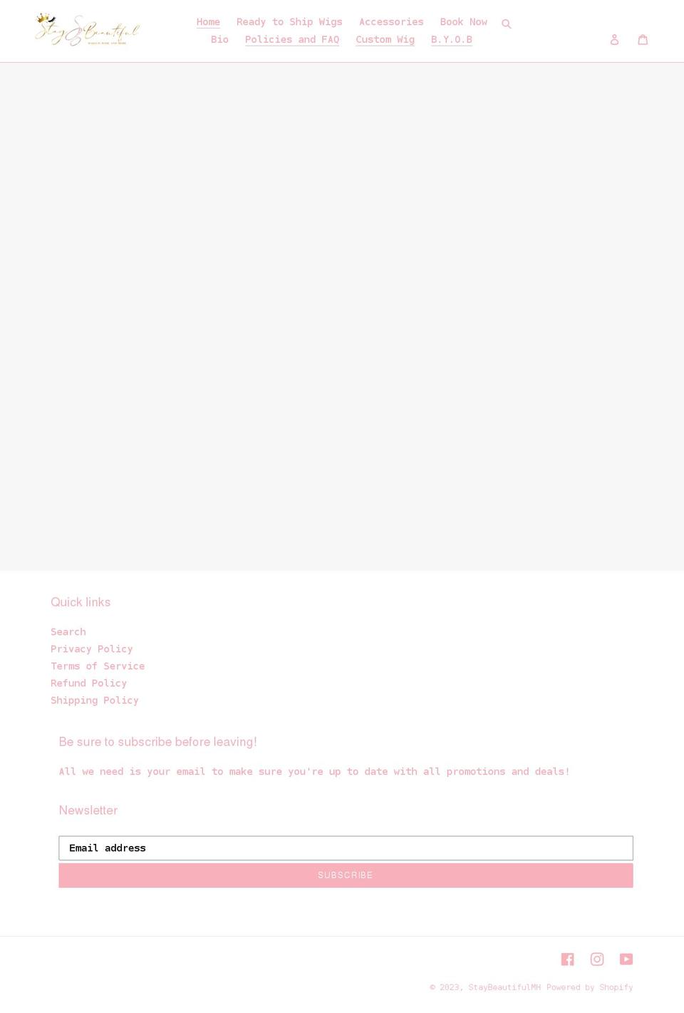 staybeautifulmh.com shopify website screenshot