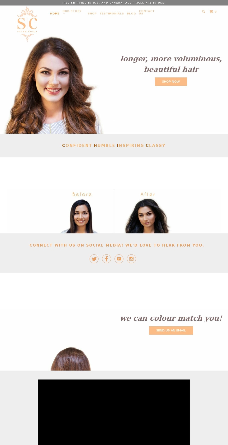 staychichair.com — Shopify storefront screenshot