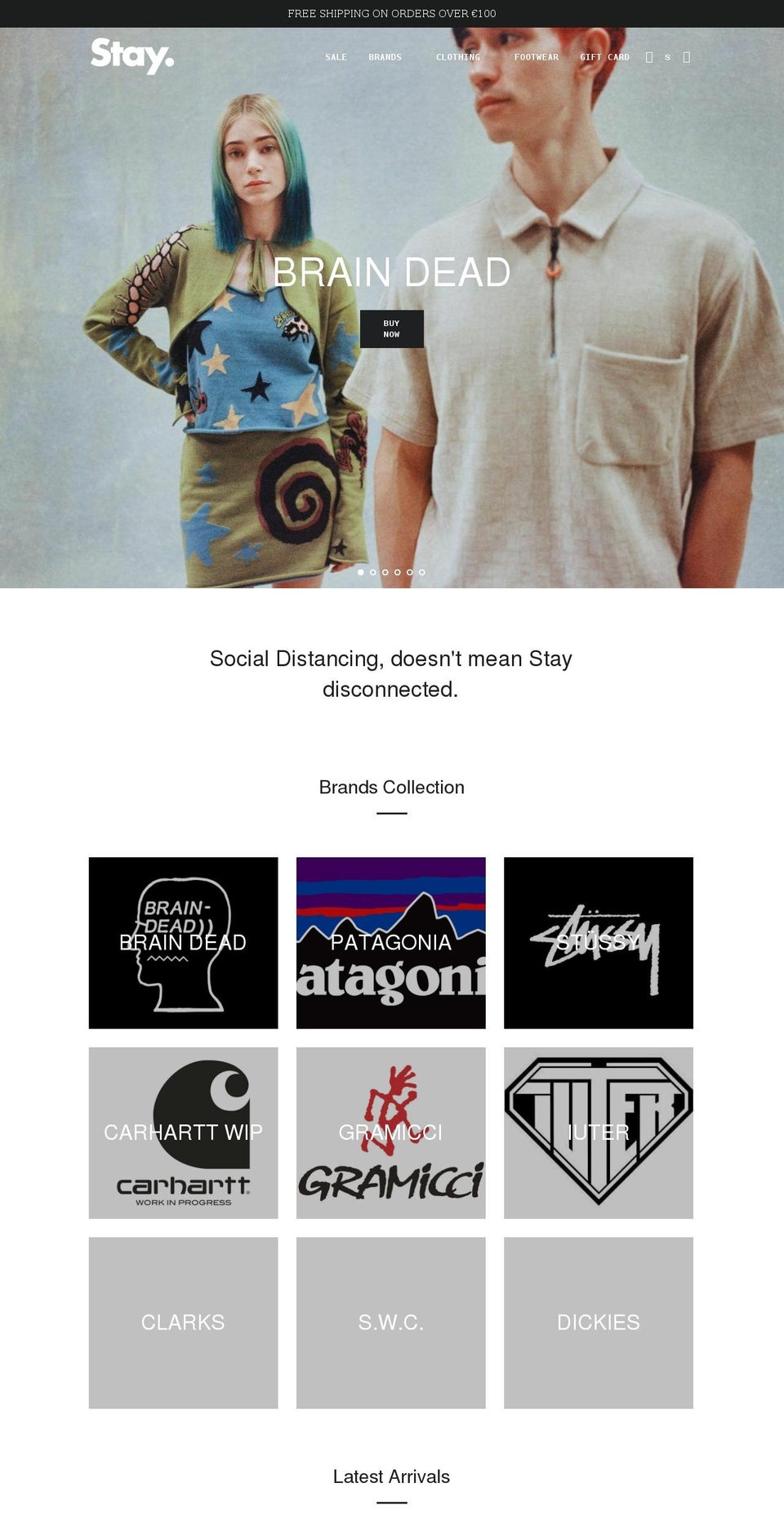 staycollective.it shopify website screenshot